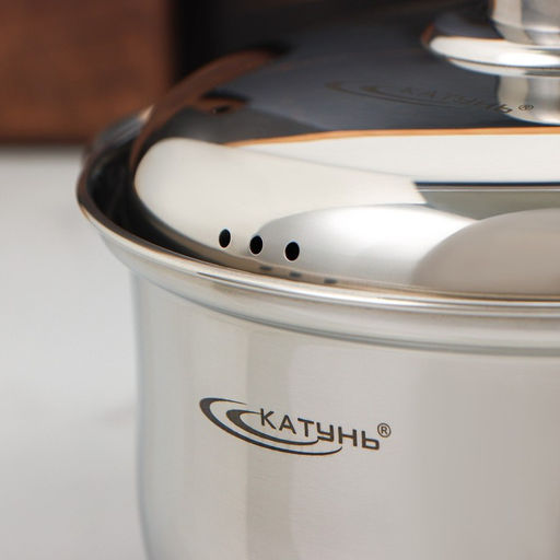 Кастрюля Катунь «Гретта», 2.5 л, d=18 см, капсульное дно, индукция, нержавеющая сталь