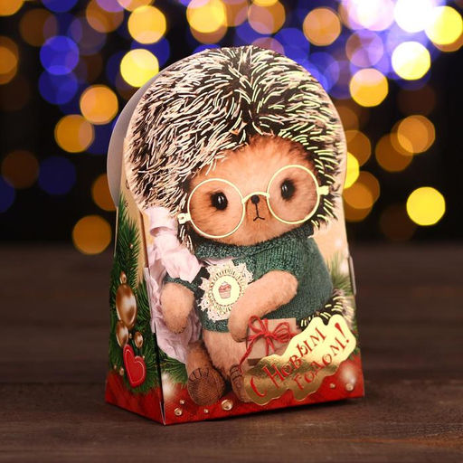 Цена за 5 шт. Коробка картонная Ёжик Тим, 12 х 6,6 х 14,4 см