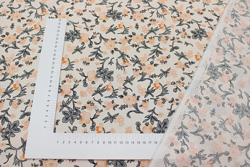 Штапель Капуцин цв.персиковый, ш.1.45м, вискоза-100%, 100гр/м.кв - Купава фото 11