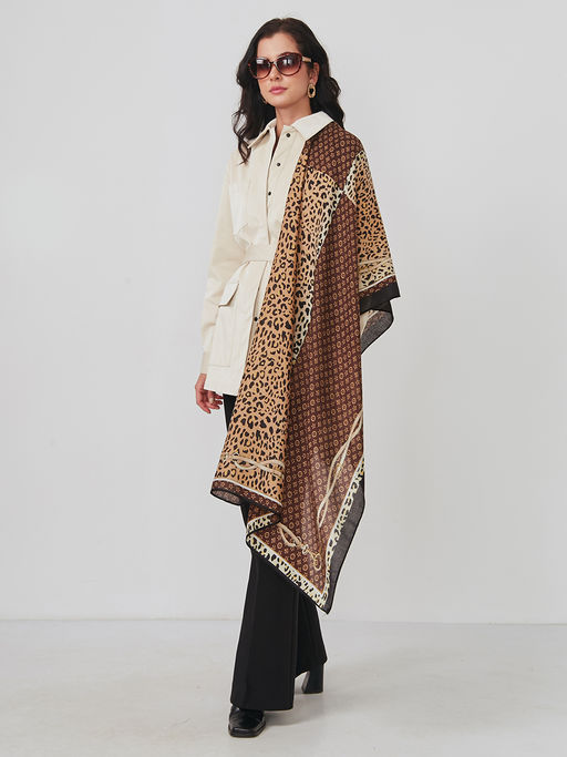 Большой, мягкий, тонкий и очень нежный двусторонний палантин - Tantino фото 2