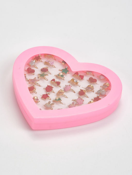 Цена за 36 шт. Кольцо Выбражулька «Рельеф», форма МИКС, фасовка 36 шт., цветное, безразмерное