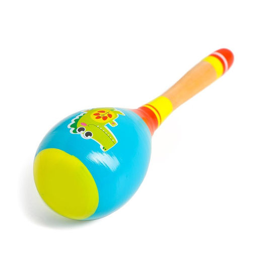 Музыкальная игрушка маракас Крокодил, 20 см - Лесная мастерская фото 2