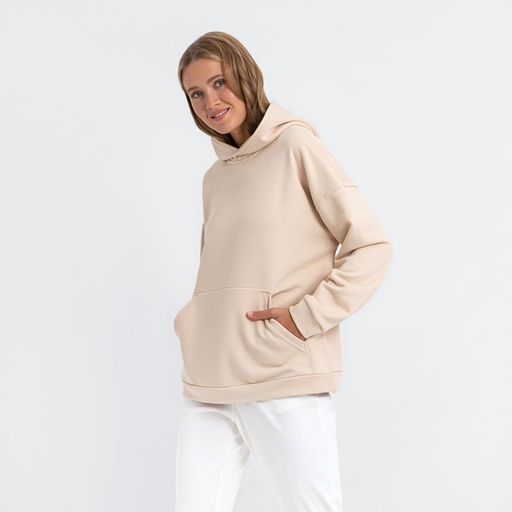 Худи женское MINAKU: Casual collection цвет бежевый, р-р 50