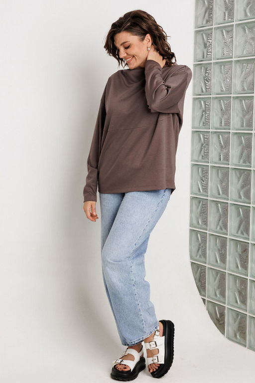 Джемпер BegiModa 4158 фиолетовый кварц  фото 7