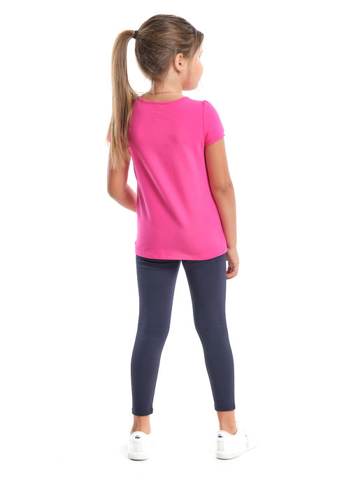 Комплект для девочки с лосинами UD 1728/22-7508 малина - Mini maxi фото 6