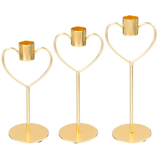 Набор подсвечников из 3-х шт. 8,3х6,8х16,5/19,5/22,5 см 120-201 120-201 /АРТИ-М/