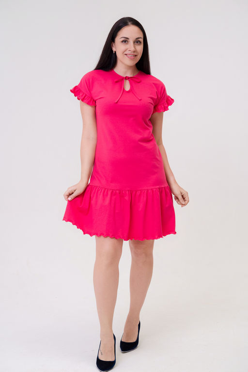 Платье женское из кулирки Чейси 2 малиновый