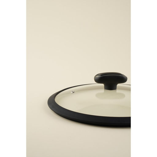 Крышка SL Home, d=28 см, с силиконовым ободком, стекло
