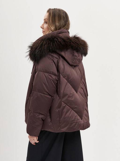 Куртка женская 12511-22058 chocolate - Eleganzza фото 4