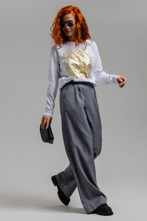 8519/1 Футболка с длинным рукавом женская