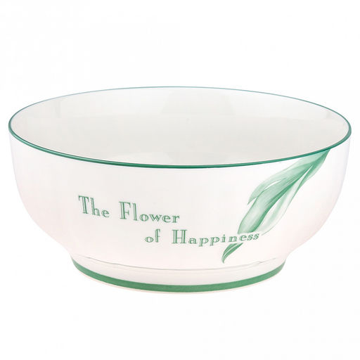 "Зе Флауэр оф Хепинис (The Flower of Happiness)" Салатник фарфоровый 1,7л, д20,3х8,7см, с деколью, отводка (Китай)