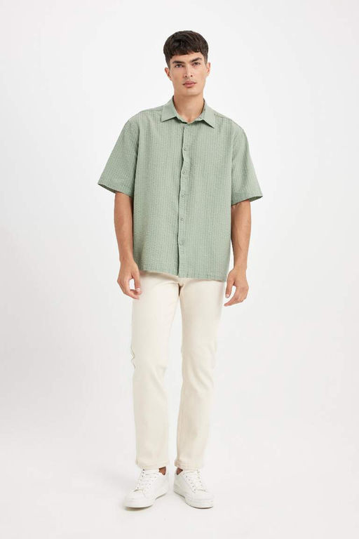 Джинсовые брюки Sergio Regular Fit Normal Mold с нормальной талией и зауженными штанинами - Defacto фото 2