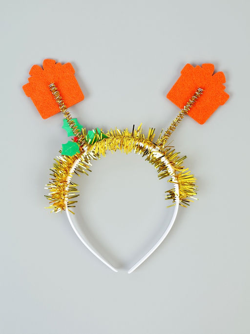 Карнавальный ободок новогодний Подарок