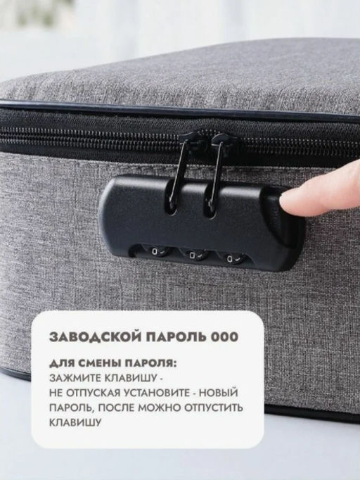 Большой органайзер для документов А4 с глубоким дном (4 вставки) Голубой