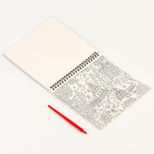 Блокнот гравюра-раскраска Эстетика Нового года, 19 х 19см - Школа талантов фото 10