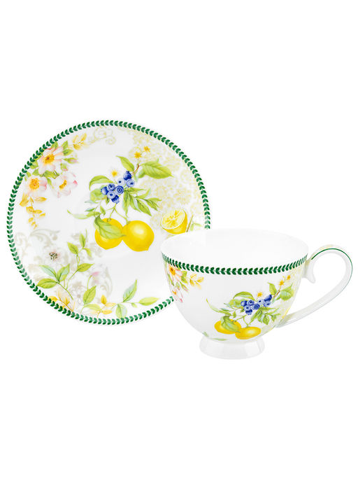 Чайн. пара 2 пр. 300 мл 12,5*9,5*7 см Лимоны на ножке, NEW BONE CHINA - Elan gallery фото 24
