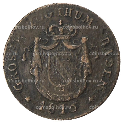 1 крейцер 1816 года Германские государства Баден