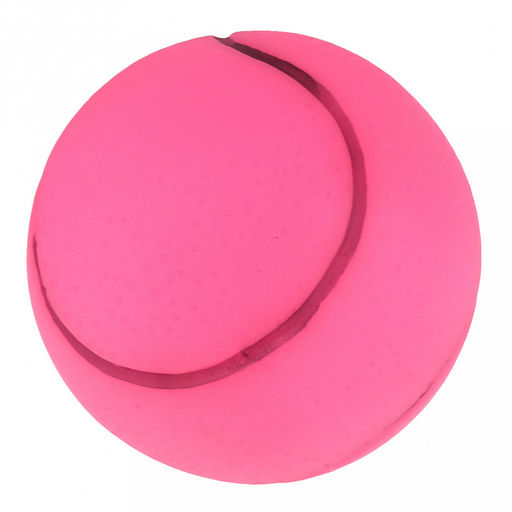 Игрушка для собаки Мяч теннис д6,5см, с пищалкой, ПВХ, цвета микс (оранжевый, салатовый, розовый), Пэт тойс (Pet toys) (Китай)  фото 2