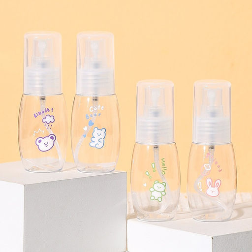 Дорожная бутылочка "Bear rabbit", pink (85 ml)