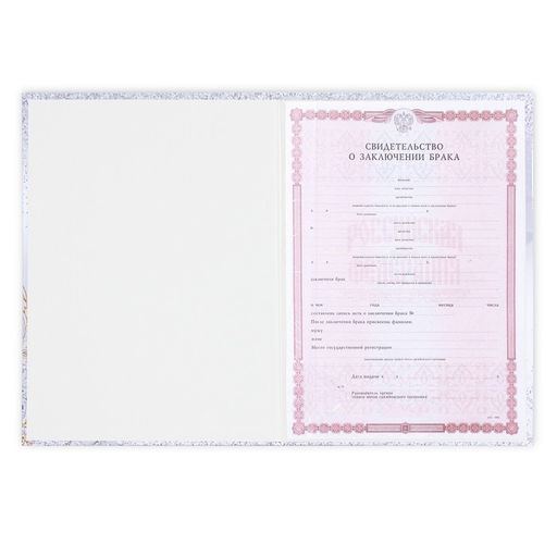 Папка для свидетельства о заключении брака Мы стали семьёй, цветы, А4 - Долго и счастливо фото 6