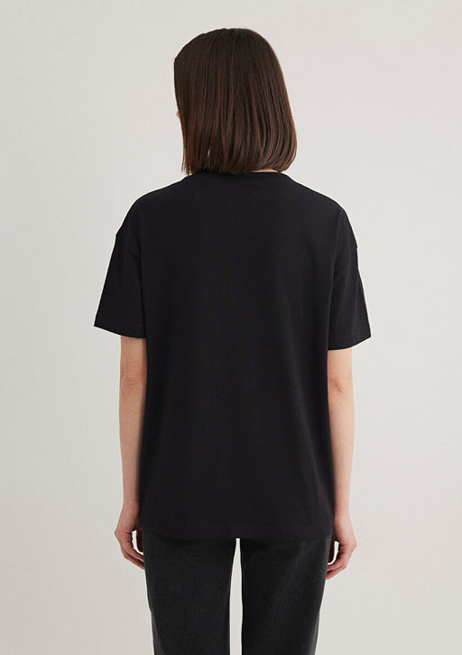 Mavi Logo Bask?l? Siyah Tisort  фото 6