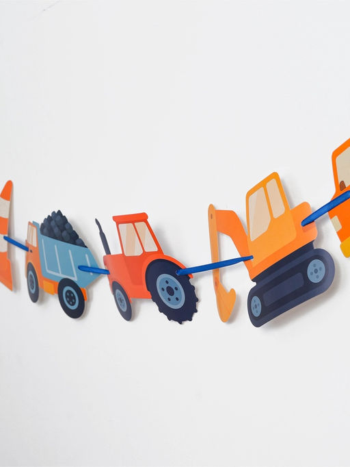 Гирлянда на ленте «С днем рождения», синяя