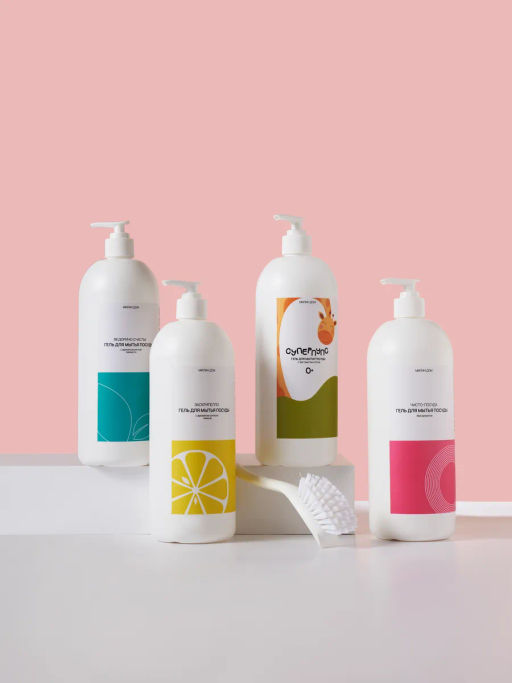 Гель для мытья посуды "Чисто-посуда", без аромата, 1 литр / Милин дом