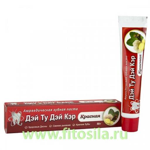 Зубная паста аюрведическая "Дэй Ту Дэй Кэр" Красная, 100 г