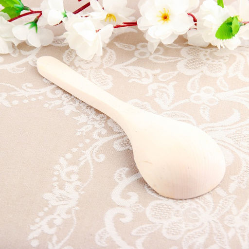 Цена за 10 шт. Ложка деревянная, без росписи, заготовка для творчества, фрезерная, салатная, 6×21 см