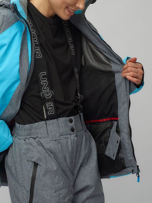 Горнолыжный костюм женский голубого цвета 02272-2Gl - Chunmai фото 15