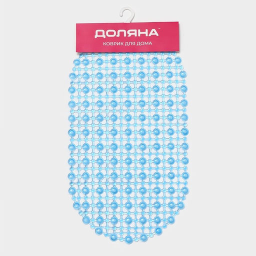 Коврик противоскользящий в ванну на присосках Доляна «Капли воды», 36×65 см, МИКС