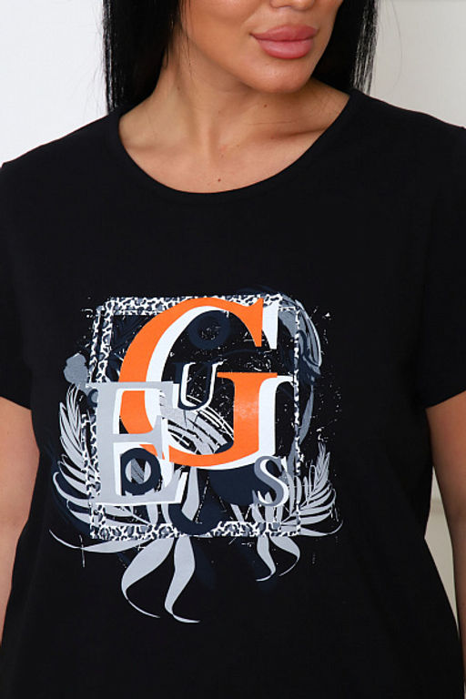 Костюм с бриджами, принт, черный (938-3) - Плиона фото 16