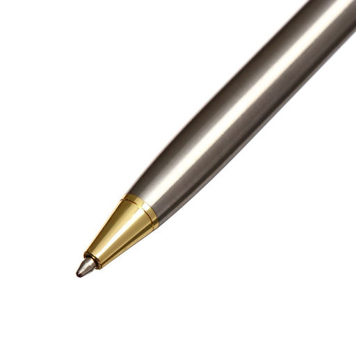 Ручка подарочная шариковая Calligrata New, в кожзам футляре, поворотная, корпус серебро с золотым  фото 4