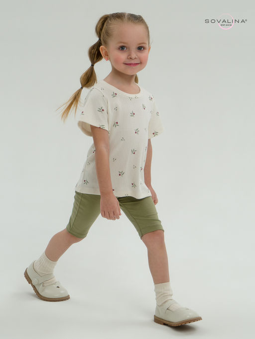 Костюм Актив бордовые тюльпанчики-оливка - Sovalina фото 16