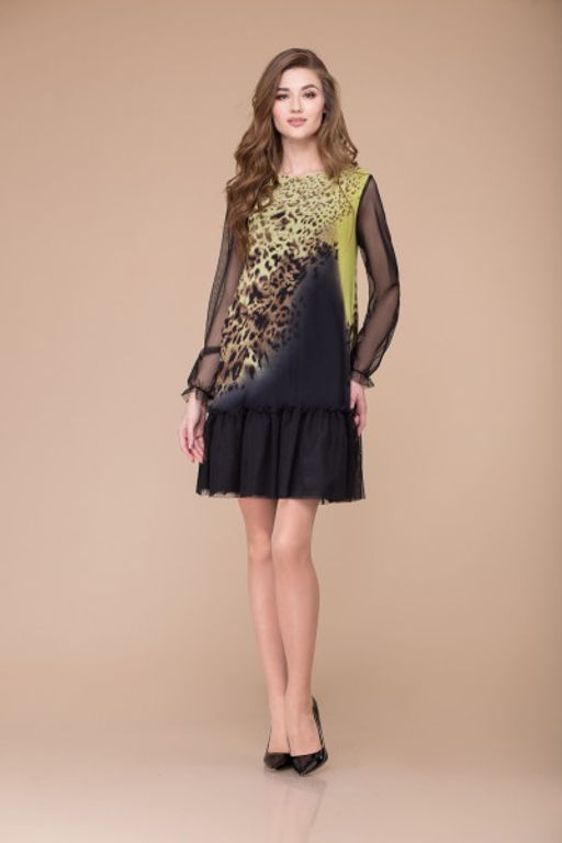 Платье Svetlana Style 1054 черный с желтым