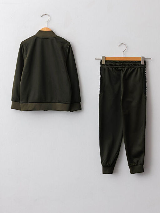 Kolej Yaka Bask?l? Uzun Kollu Erkek ?ocuk E?ofman Tak?m - Waikiki фото 2