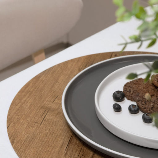 VAL OR10-PM-38S2 Плейсмат, ПВХ, D38 см, набор 2 шт., дерево, ORIGINAL, шт