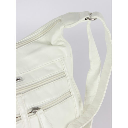 Сумка женская искусственная кожа Guecca-110, 1отд+карм/пер, плечевой ремень, белый SALE 264043 - Adelia фото 4