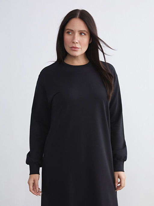 Bisiklet Yaka Sweat Elbise