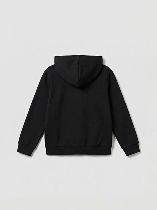 Kap??onlu Erkek ?ocuk Fermuarl? Sweatshirt