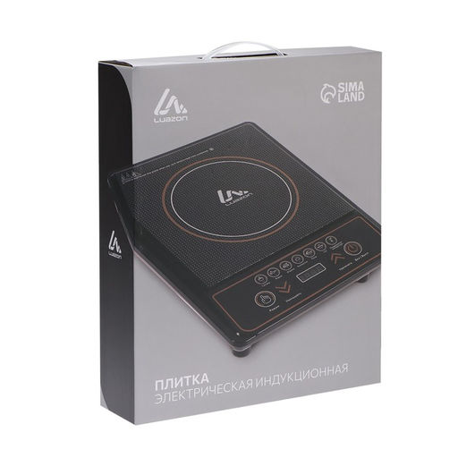 Плитка электрическая Luazon LIP-001, индукционная, 1 конфорка, 2100 Вт, чёрная - Luazon home фото 10