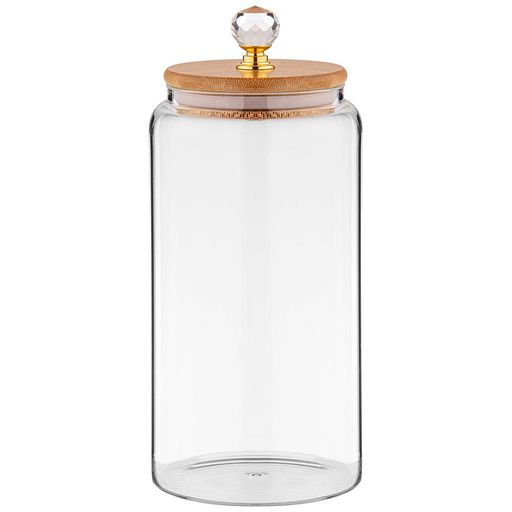 ЕМКОСТЬ ДЛЯ СЫПУЧИХ ПРОДУКТОВ AGNESS KRISTALL 800 МЛ ДИАМЕТР=9 СМ. ВЫСОТА=19 СМ ЦВЕТ:ПРОЗРАЧНЫЙ  фото 2