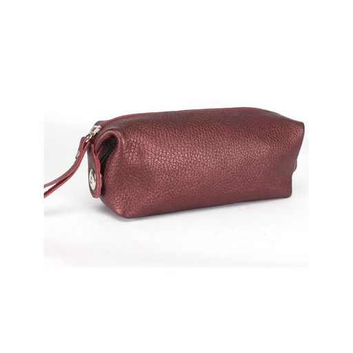 Косметичка Croco-К-721 натуральная кожа (1 отдел), бордо металлик (232) 245199
