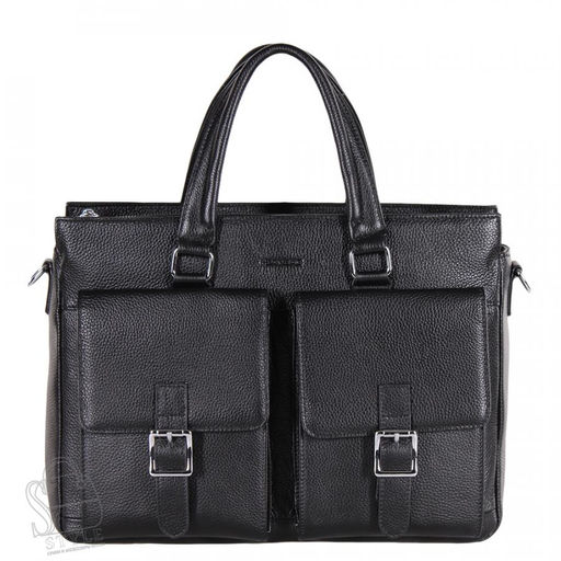 Портфель мужской кожаный 2093BSH black Heanbag в Новосибирске - S-style фото 3
