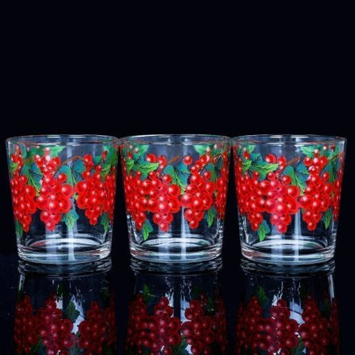 Стакан 3 штуки 250 мл Фруктово-ягодный / Д047/88 /уп 12/ низкий - Галеонтрейд фото 3