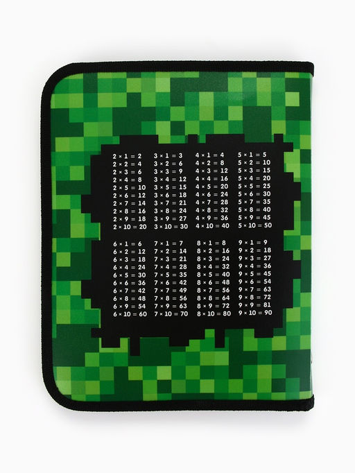 Папка для тетрадей, А5, пластиковая, 18×23×2.5 см «Пиксели»