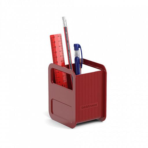 Цена за 1 шт. Набор настольный пластиковый ErichKrause® Techno, Marsala, красный