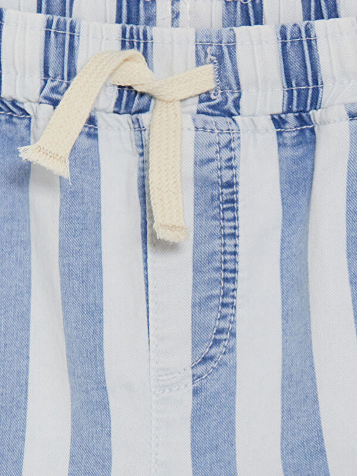 Beli Lastikli ?izgili Erkek ?ocuk Jean ?ort