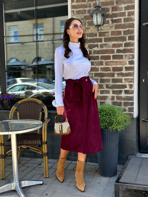 Юбка AURA 5064-164-Р винный