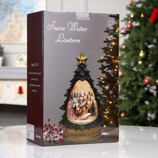 Фигура светодиодная «Новогодние мотивы», 31.2×9.5×20.2 см, музыка, батарейки ААх3 (не в комплекте), USB, свечение тёплое белое